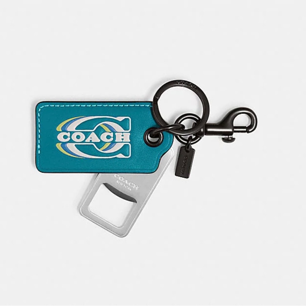 NWT Coach Bottle Opener Key Fob With Coach Stamp